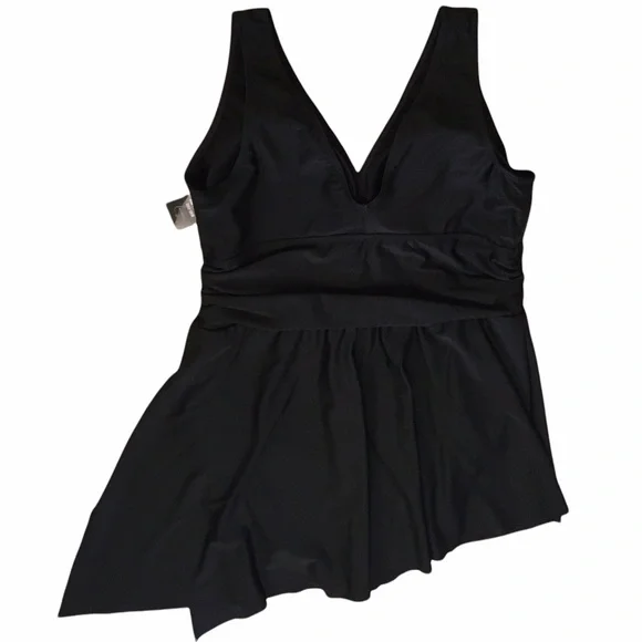 torrid Asymmetrical Skirt Dress Swimsuit 1X NEW - Picture 4 of 5